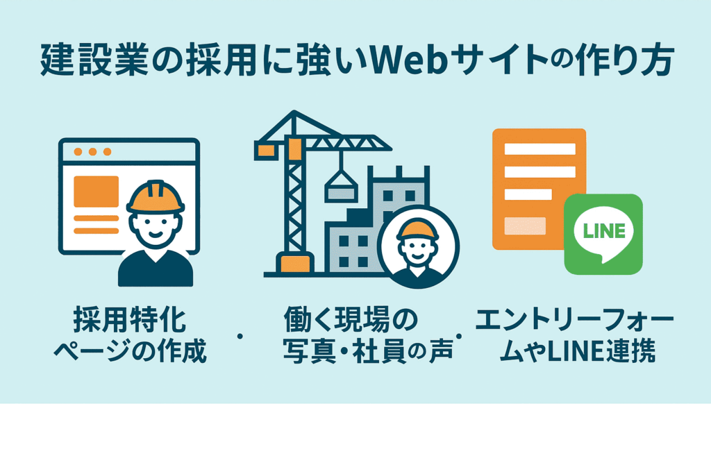 建設業の採用に強いWebサイトの作り方
