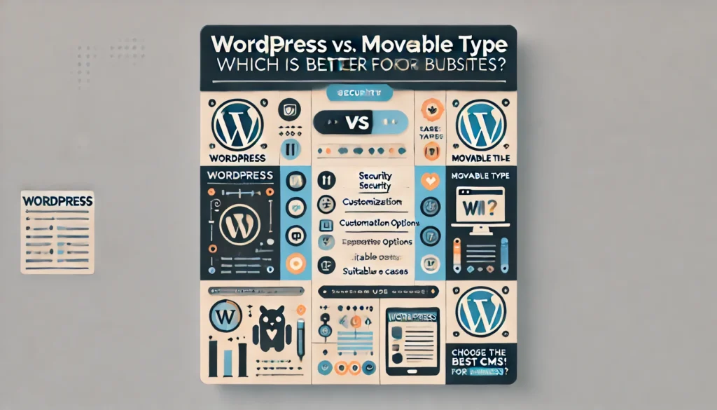 【比較4】WordPress vs. Movable Type｜企業サイトに向いているのは？