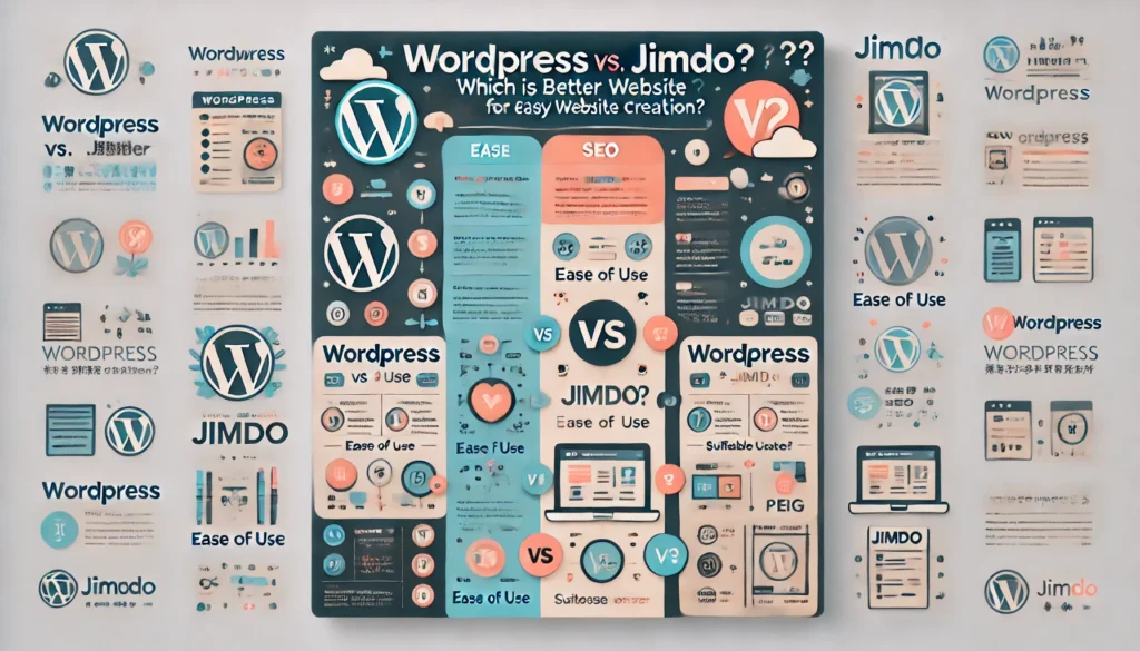 【比較3】WordPress vs. Jimdo｜簡単なサイト作成には？