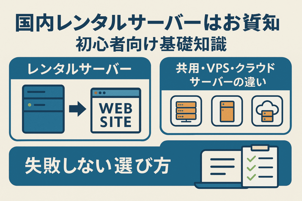 国内レンタルサーバーとは？初心者向け基礎知識