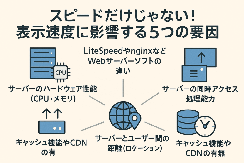 スピードだけじゃない！表示速度に影響する5つの要因